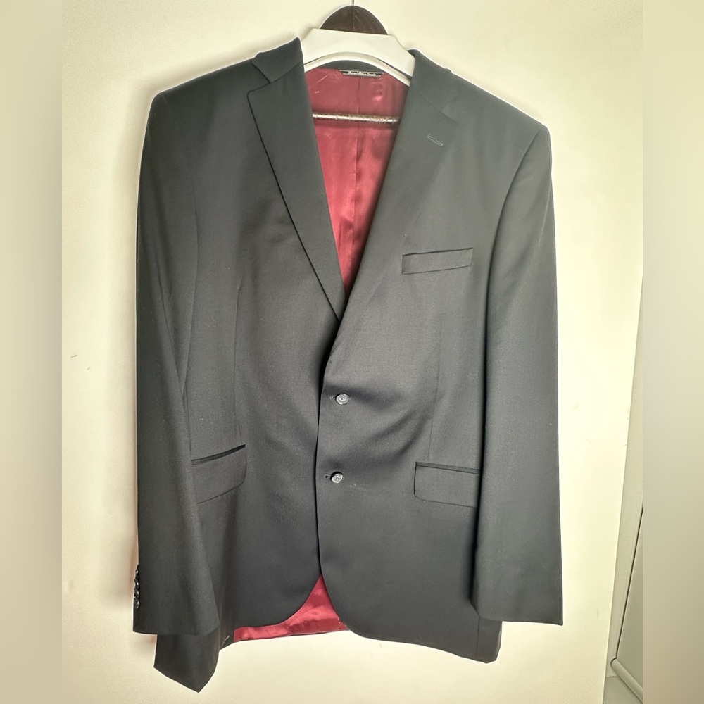 Jack Victor Black Wool Blazer, GQ, Classic, Inter-seasonal, Work to Wedding, 44L